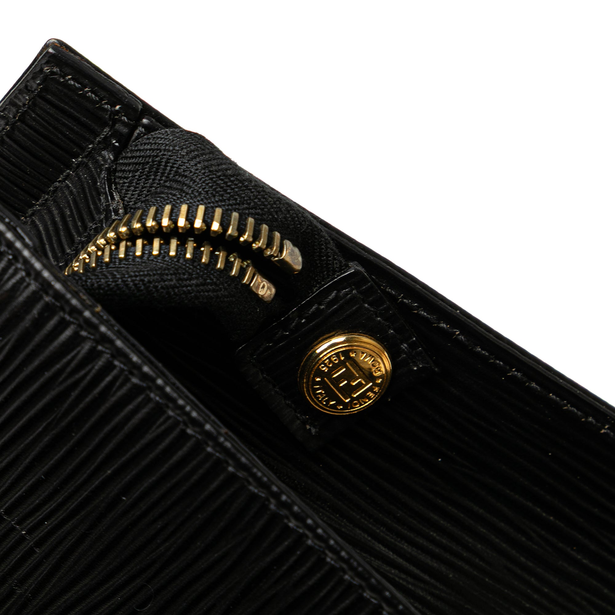 Leather Logo Clutch