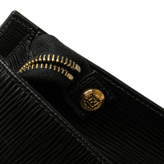 Leather Logo Clutch