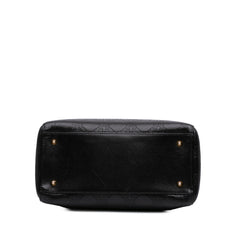 Medium Calfskin Cannage Embossed Lady Dior