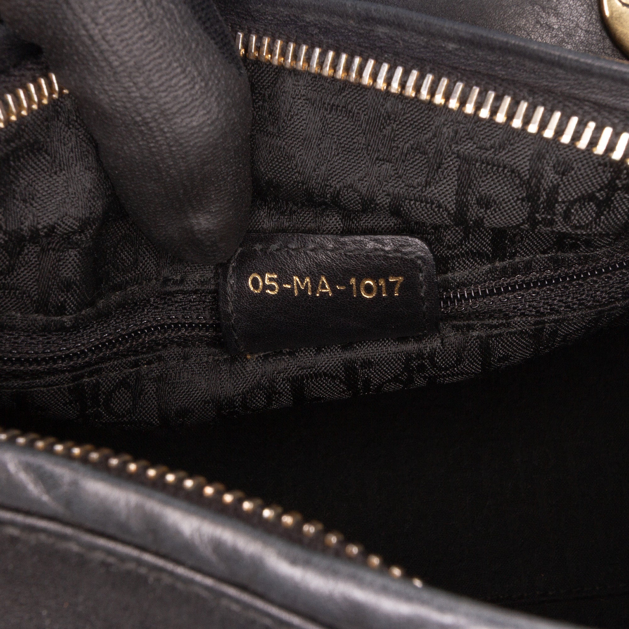 Medium Calfskin Cannage Embossed Lady Dior