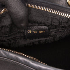 Medium Calfskin Cannage Embossed Lady Dior