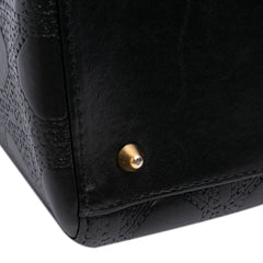Medium Calfskin Cannage Embossed Lady Dior