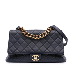 Paris Rome Large Sheepskin Trapezio Flap
