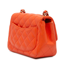 Mini Square Classic Lambskin Single Flap