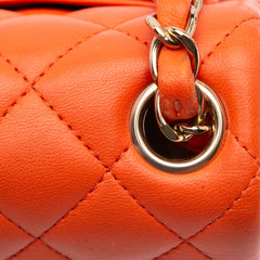 Mini Square Classic Lambskin Single Flap