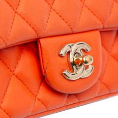 Mini Square Classic Lambskin Single Flap