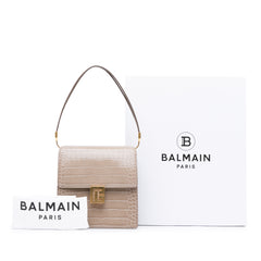 Embossed Leather Ely Shoulder Bag