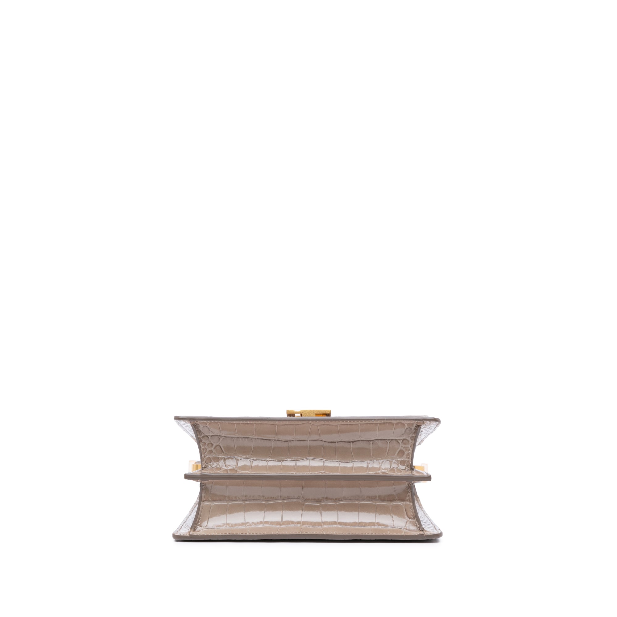 Embossed Leather Ely Shoulder Bag