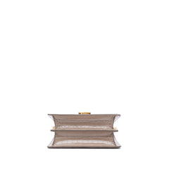 Embossed Leather Ely Shoulder Bag
