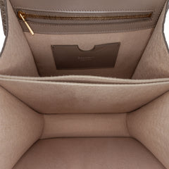 Embossed Leather Ely Shoulder Bag