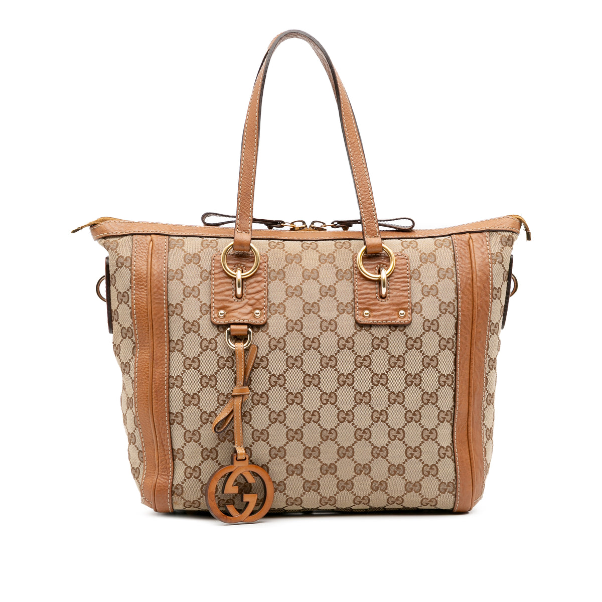 Medium GG Canvas Charm Satchel