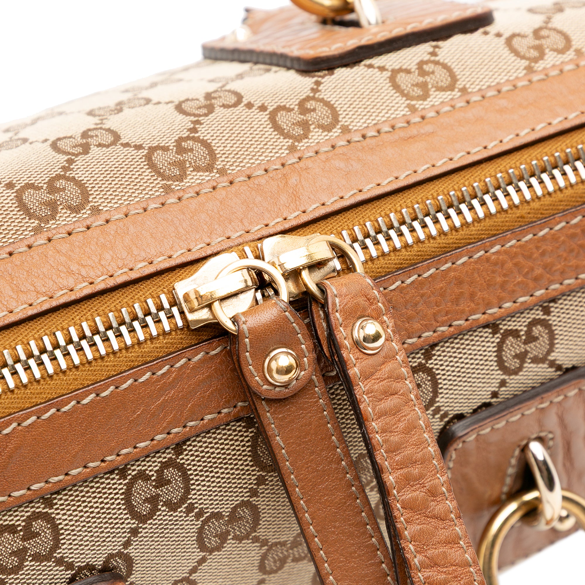 Medium GG Canvas Charm Satchel