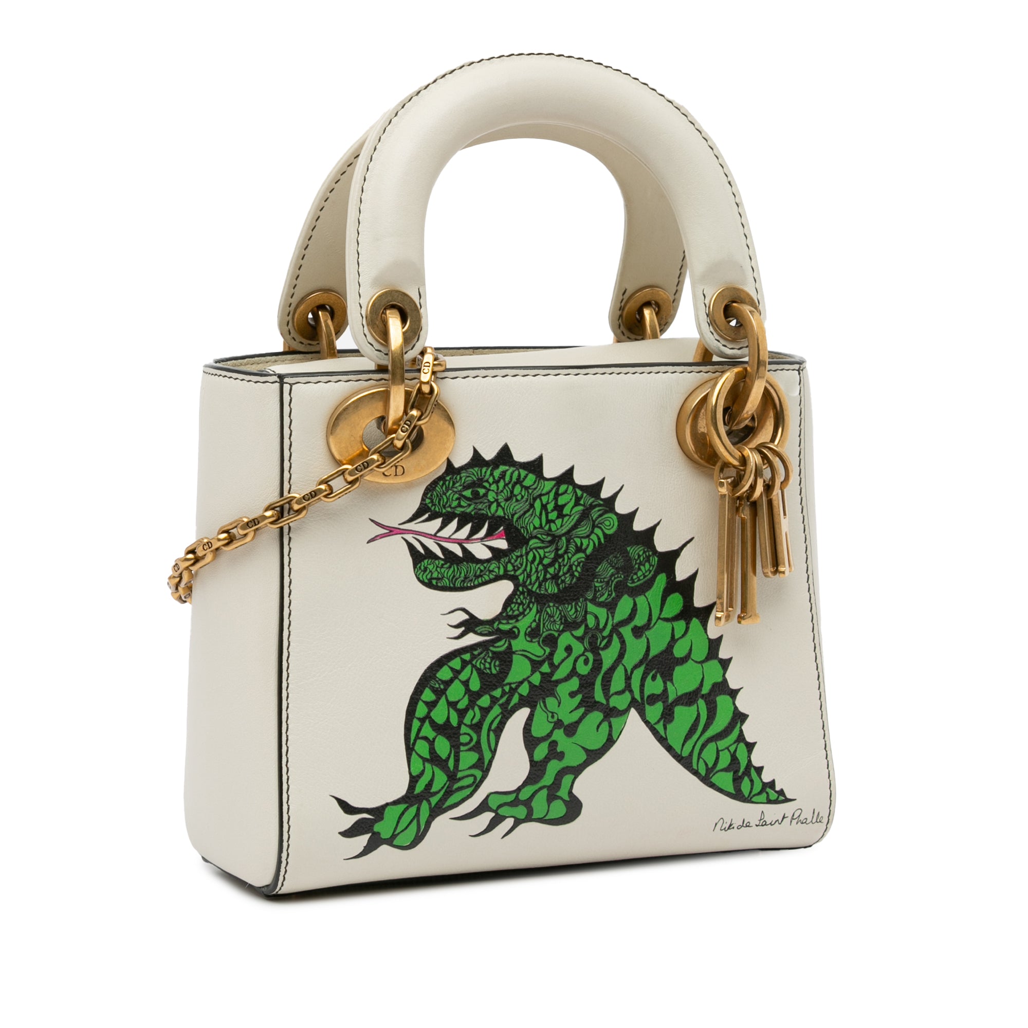 Limited Edition Niki De Saint Phalle Mini Calfskin Dragon Lady Dior_1