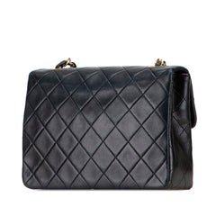 Mini Square Quilted Lambskin Single Flap