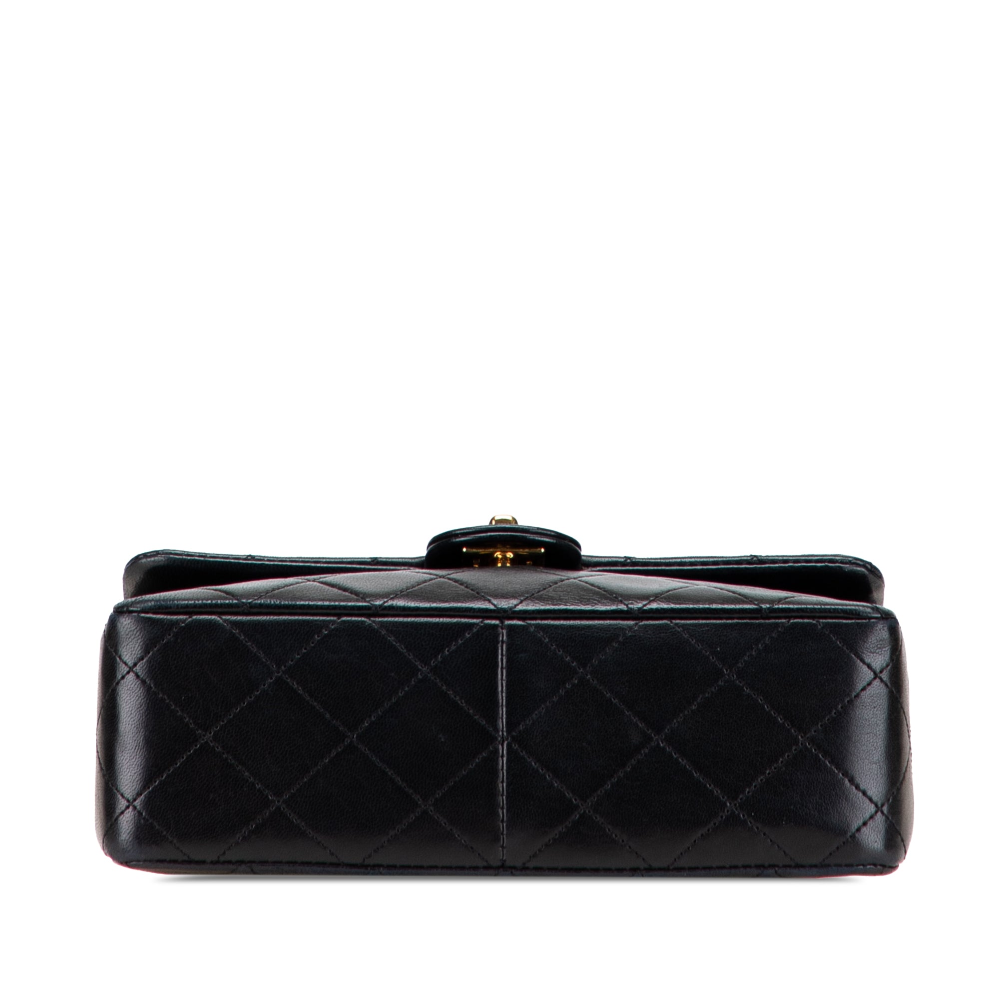 Mini Square Quilted Lambskin Single Flap