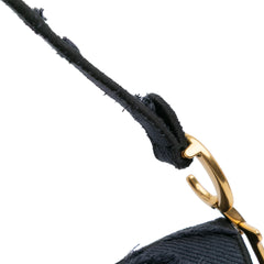 Camouflage Embroidered Canvas Saddle Bag