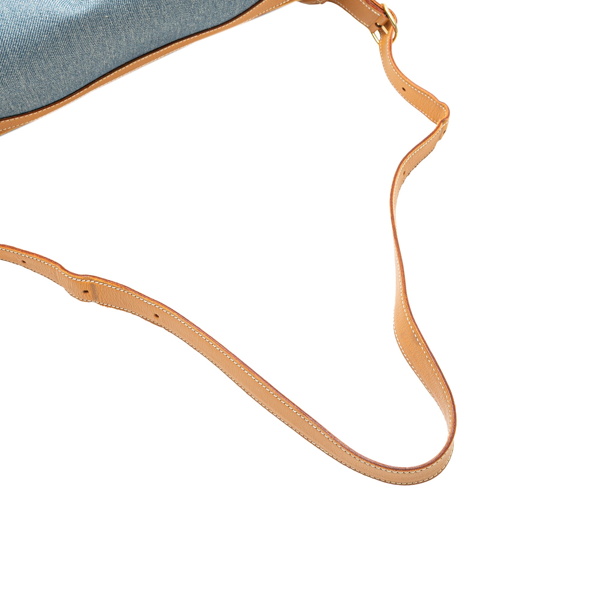 Denim and Calfskin Sac Doremi 33