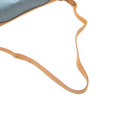 Denim and Calfskin Sac Doremi 33