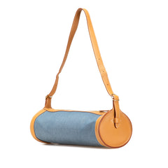 Denim and Calfskin Sac Doremi 33