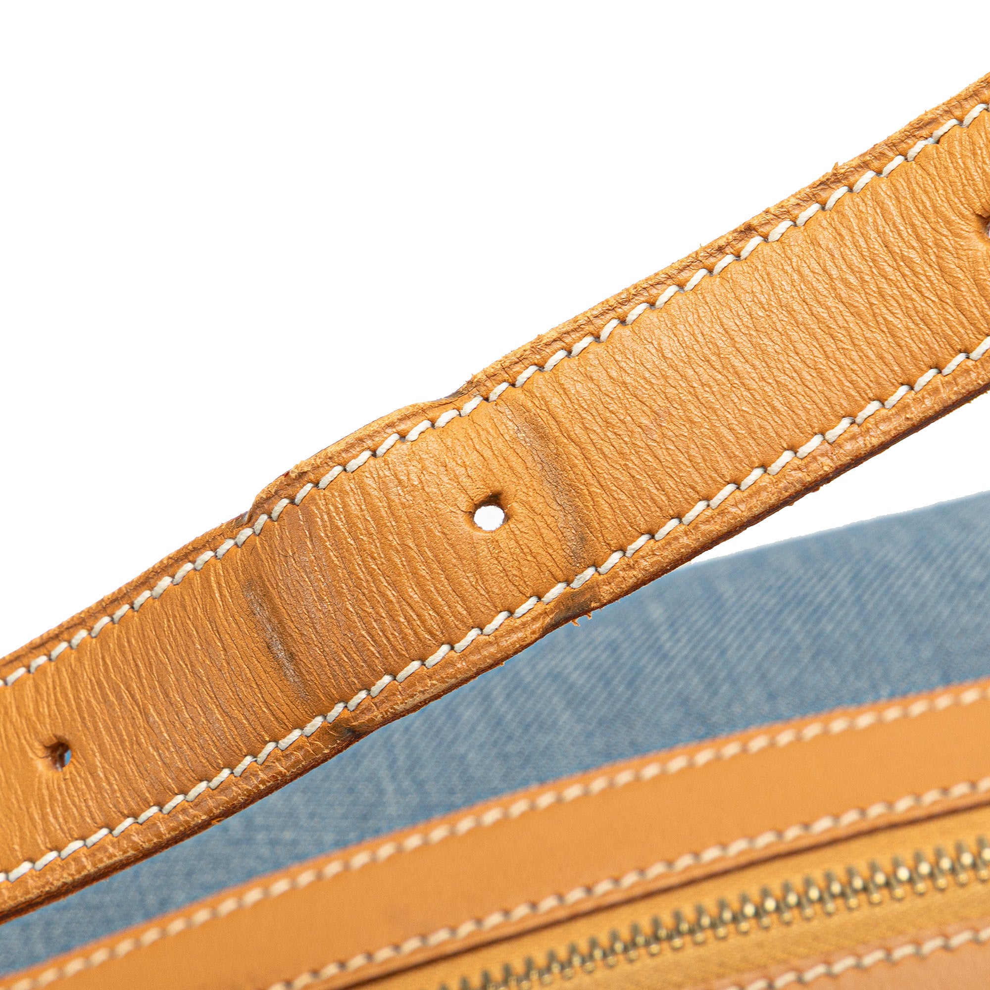 Denim and Calfskin Sac Doremi 33