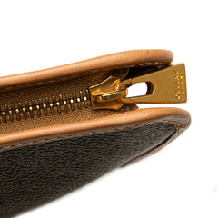 Macadam Coated Canvas Clutch