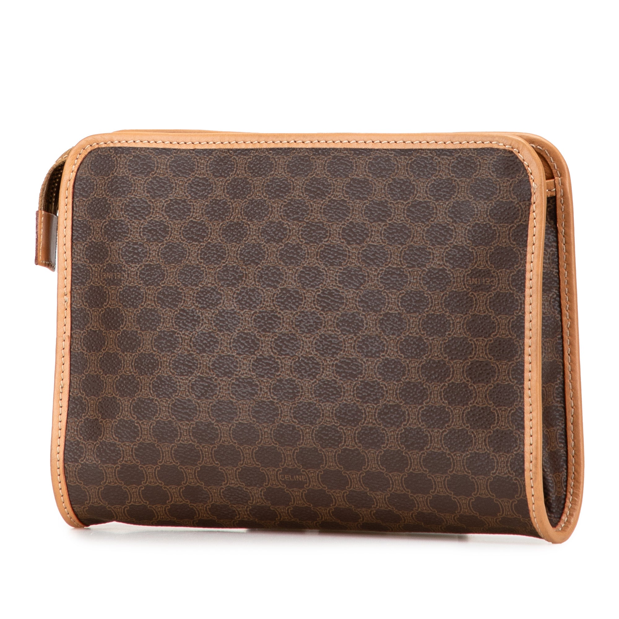 Macadam Coated Canvas Clutch