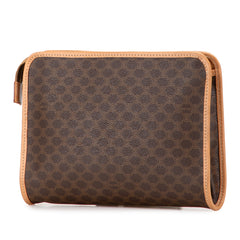 Macadam Coated Canvas Clutch