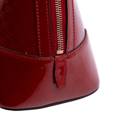 Medium Microguccissima Patent Nice Dome Satchel