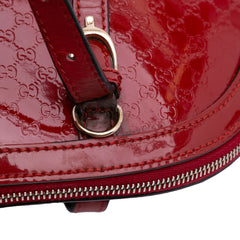 Medium Microguccissima Patent Nice Dome Satchel