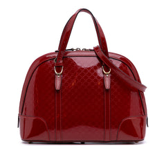 Medium Microguccissima Patent Nice Dome Satchel