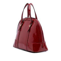 Medium Microguccissima Patent Nice Dome Satchel