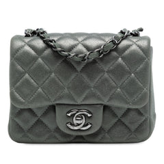 Mini Square Classic Lambskin Single Flap