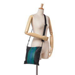 Nappa Intrecciato Flat Crossbody