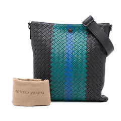 Nappa Intrecciato Flat Crossbody