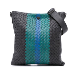 Nappa Intrecciato Flat Crossbody
