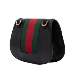 Small Leather Linea Totem Crystal Butterfly Crossbody