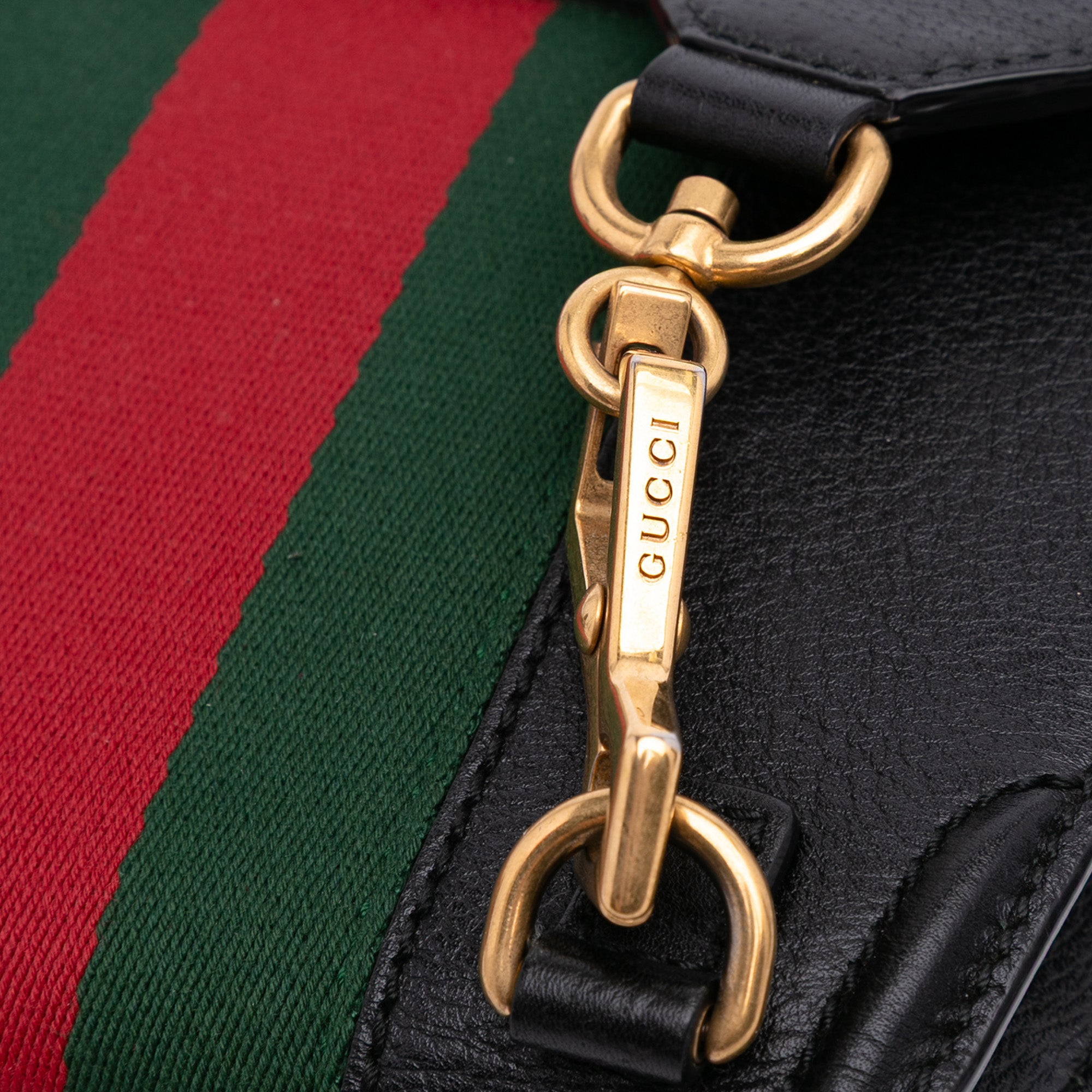 Small Leather Linea Totem Crystal Butterfly Crossbody
