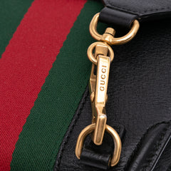 Small Leather Linea Totem Crystal Butterfly Crossbody