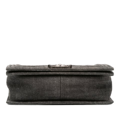 Old Medium Quilted Denim Boy Flap