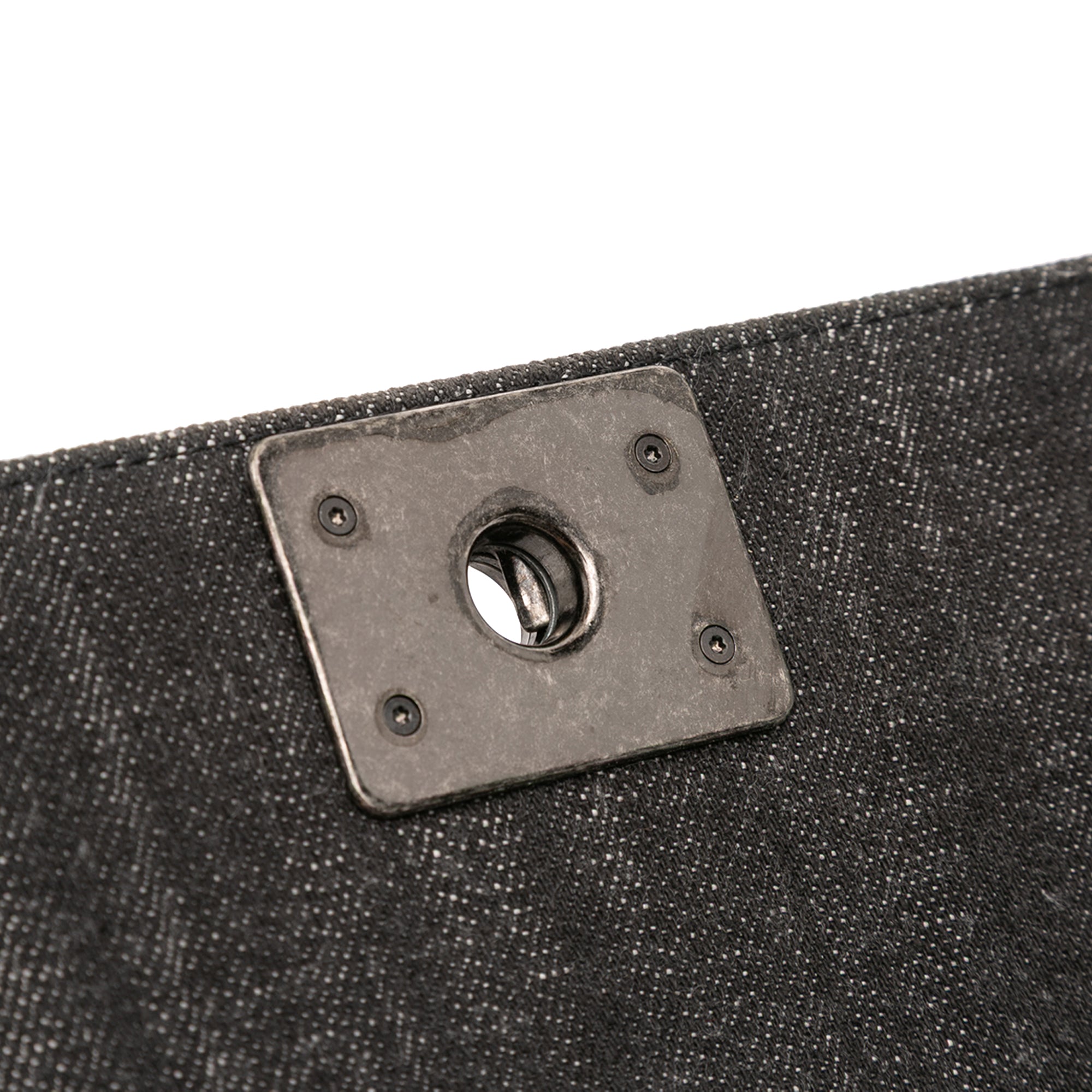 Old Medium Quilted Denim Boy Flap