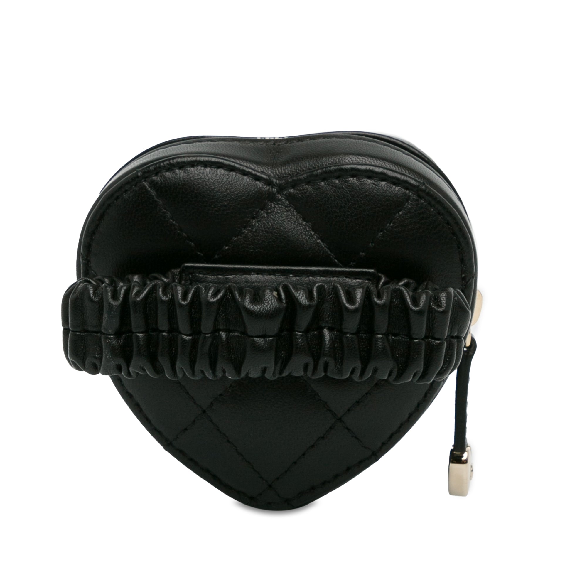 Lambskin CC In Love Heart Zipped Arm Coin Purse
