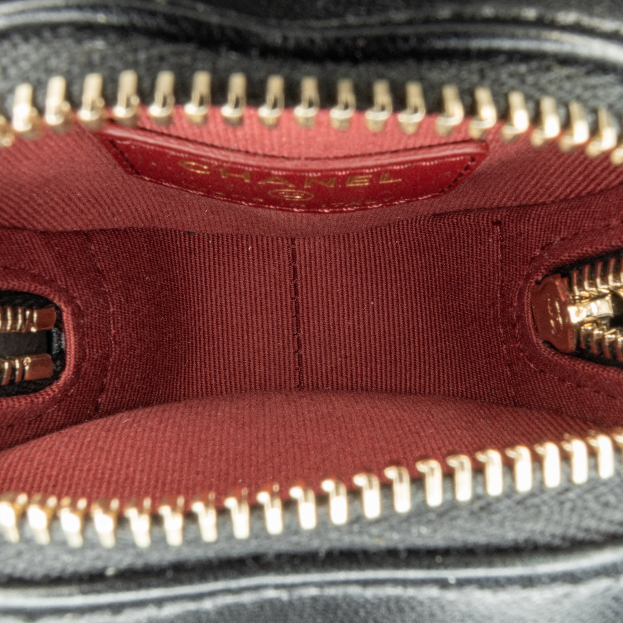 Lambskin CC In Love Heart Zipped Arm Coin Purse