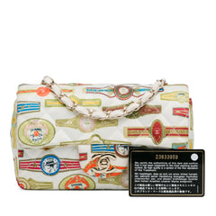 Mini Rectangular Classic Printed Satin Cuba Single Flap