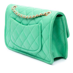 Medium Quilted Caviar Sweet Flap