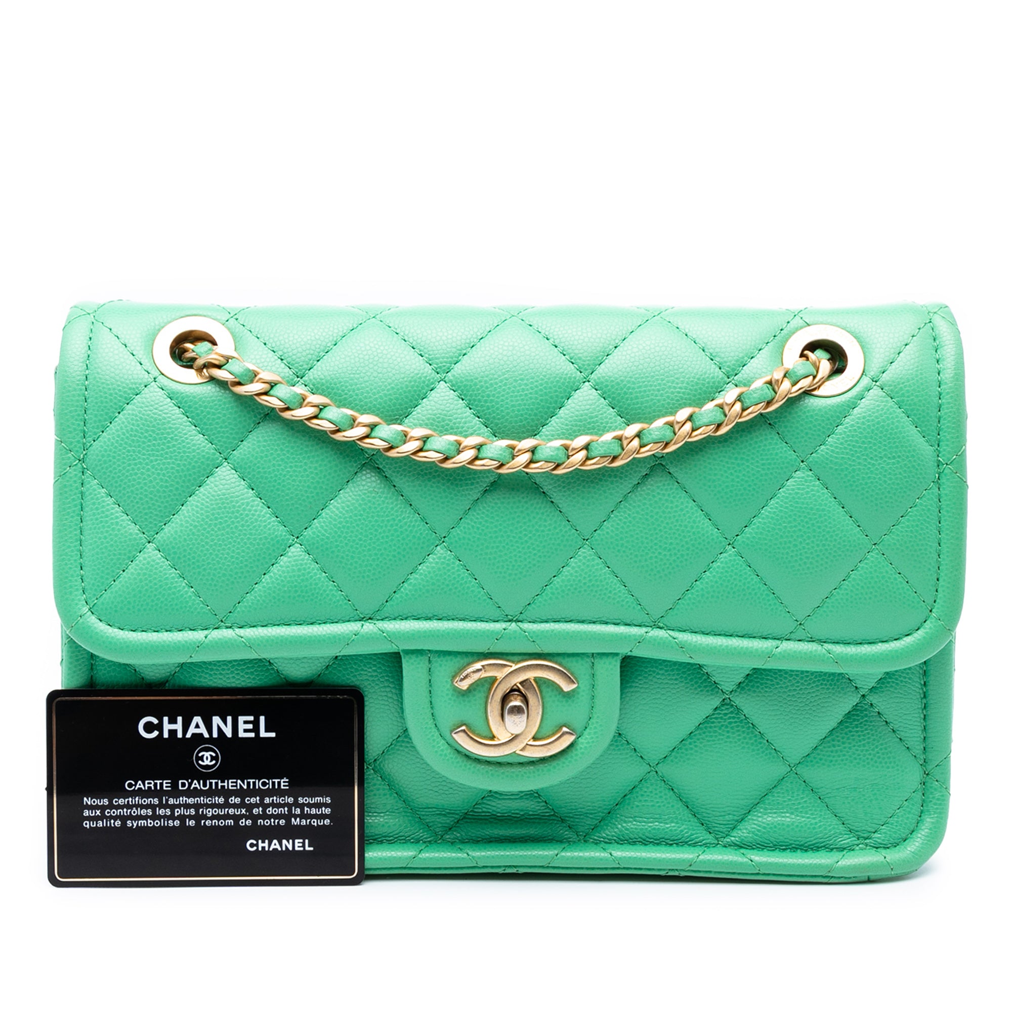 Medium Quilted Caviar Sweet Flap