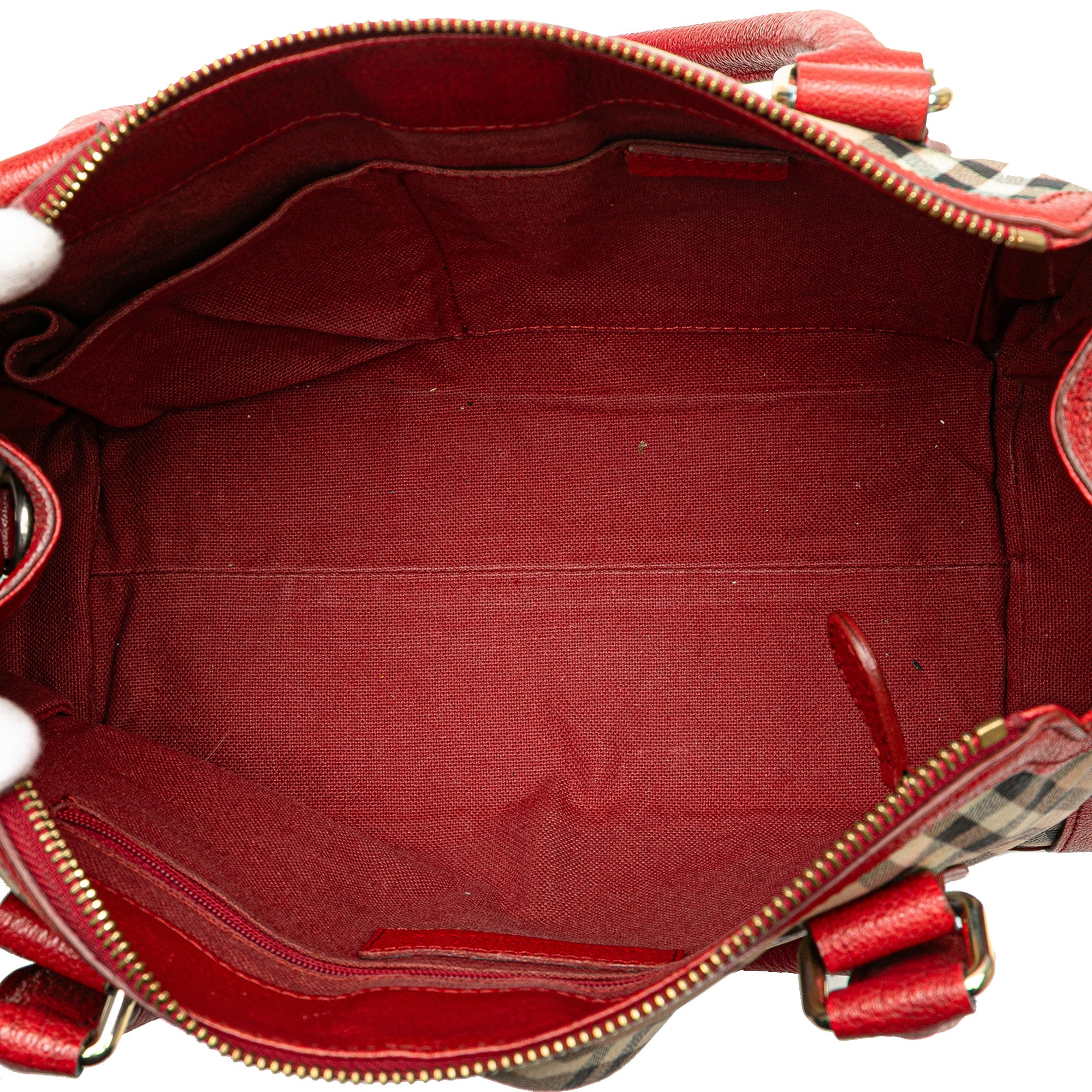 Haymarket Check Coated Canvas Satchel