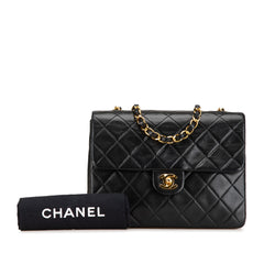 CC Quilted Lambskin Chain Flap