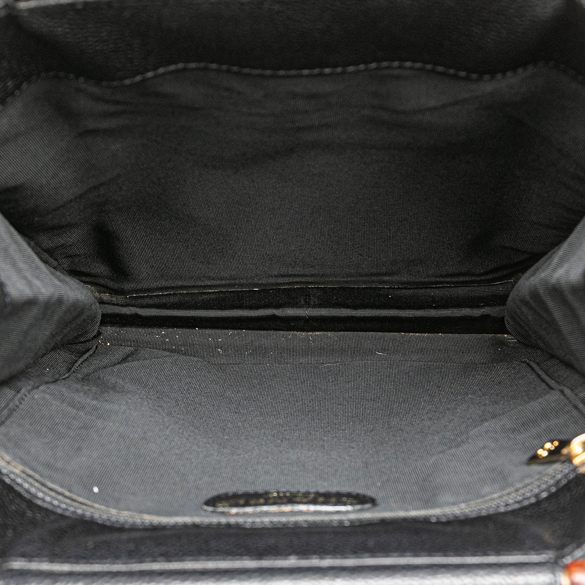 CC Caviar Wood Top Handle Tote