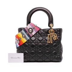 Medium Grained Calfskin Cannage Supple Lady Dior