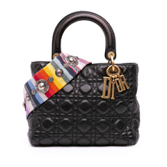 Medium Grained Calfskin Cannage Supple Lady Dior
